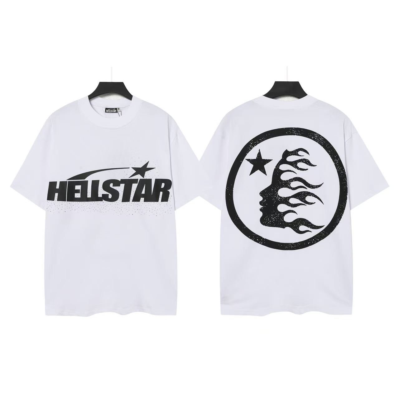 Hellstar Flame Circle Graphic T-Shirt — front