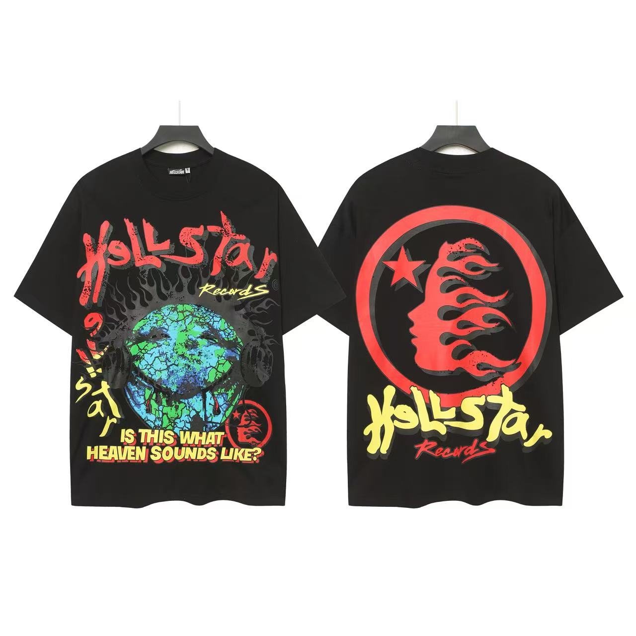 Hellstar Heaven Sounds Earth Graphic T-Shirt — front