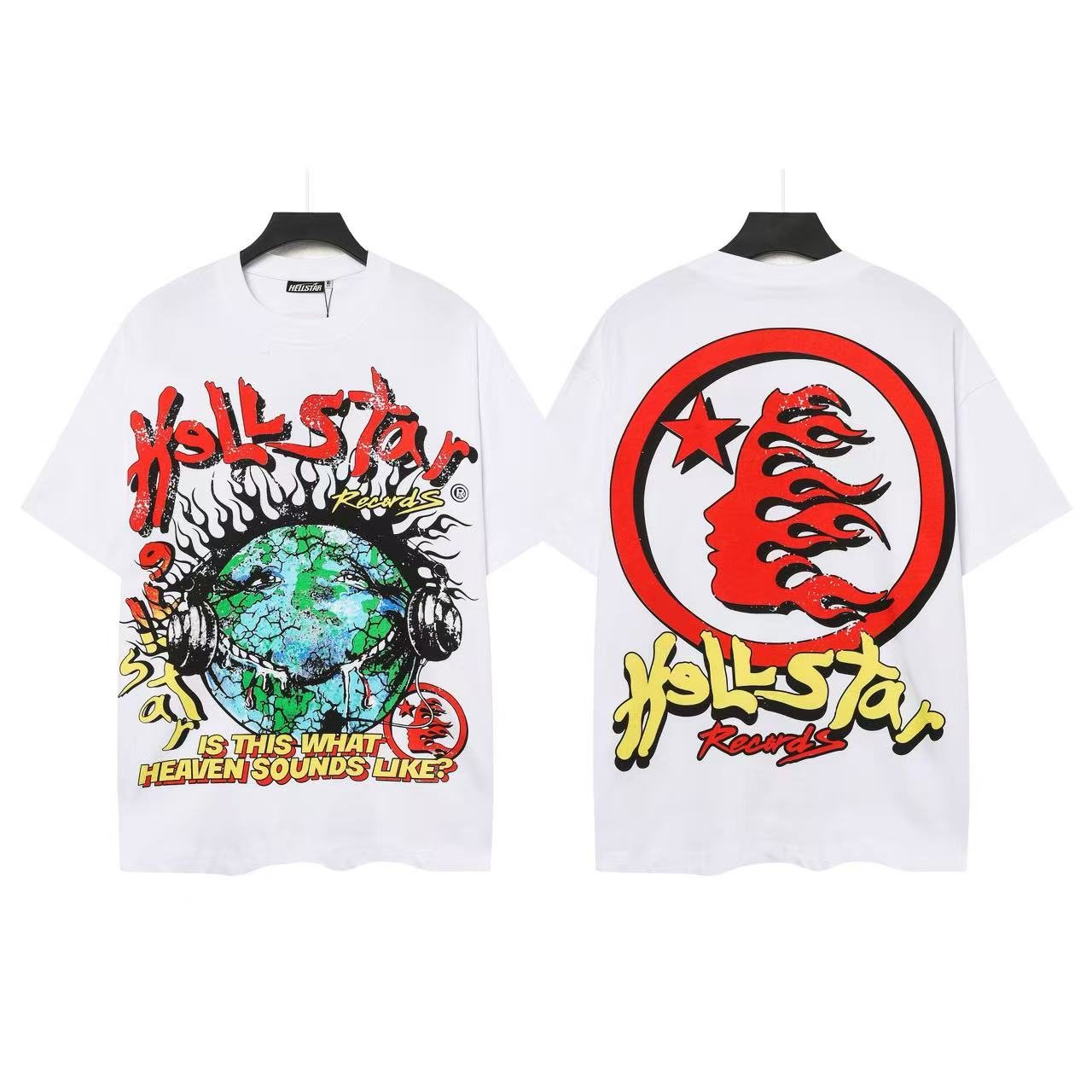 Hellstar Heaven Sounds Earth Graphic T-Shirt — front