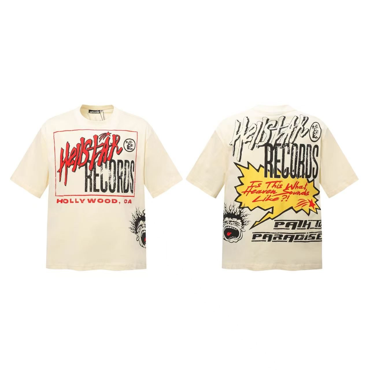 Hellstar Hollywood Records Graphic T-Shirt — front