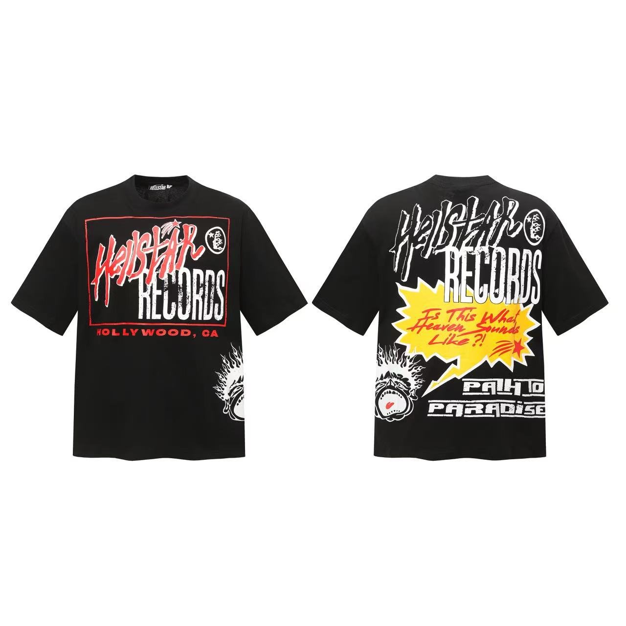 Hellstar Hollywood Records Graphic T-Shirt — front