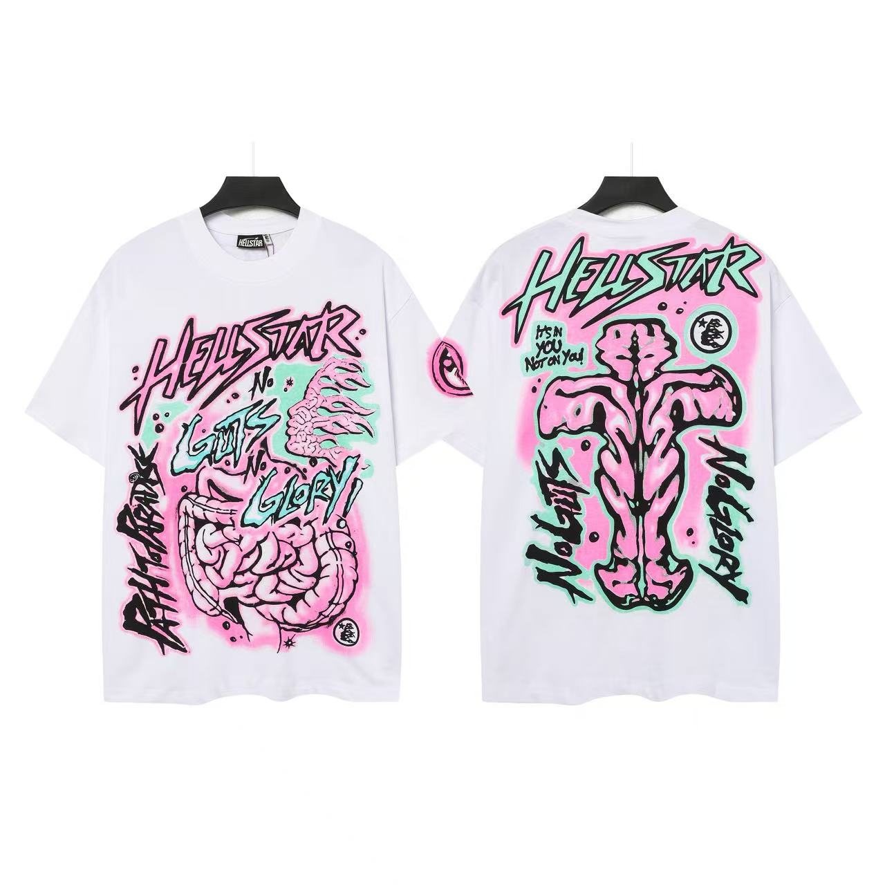 Hellstar Brain Hand Graphic T-Shirt — front