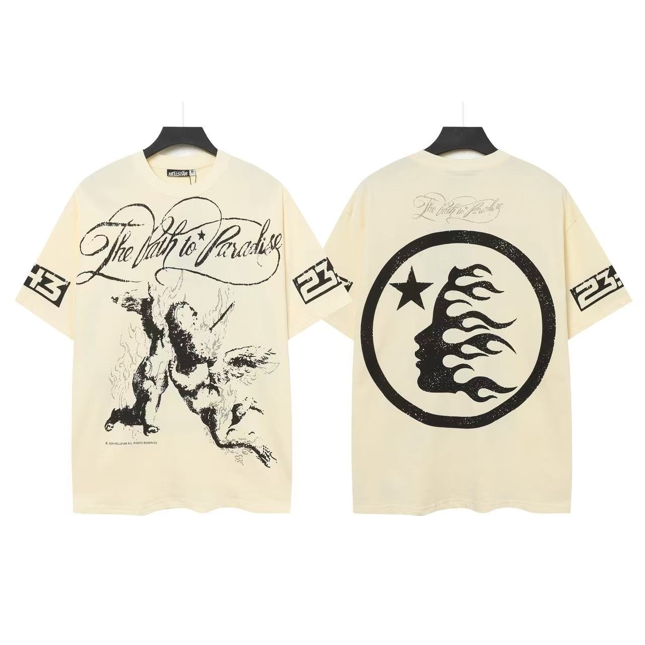 Hellstar Path to Paradise Crescent Graphic T-Shirt — front