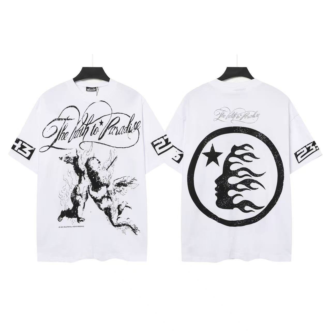 Hellstar Path to Paradise Crescent Graphic T-Shirt — front