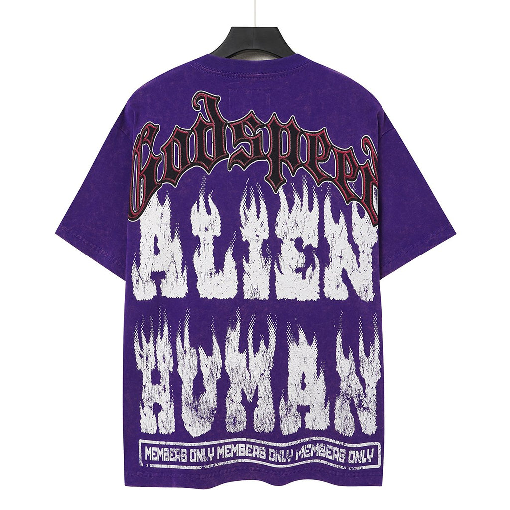 Godspeed Alien Human Graphic Short-Sleeve T-Shirt — back