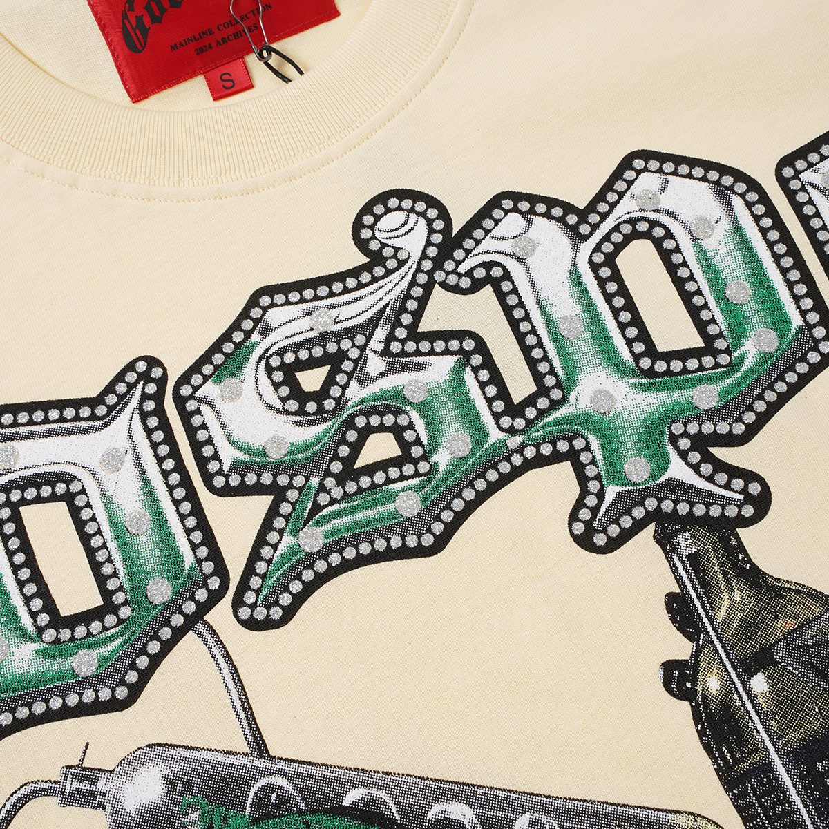 Godspeed Laboratory Graphic Short-Sleeve T-Shirt - Cream — detail