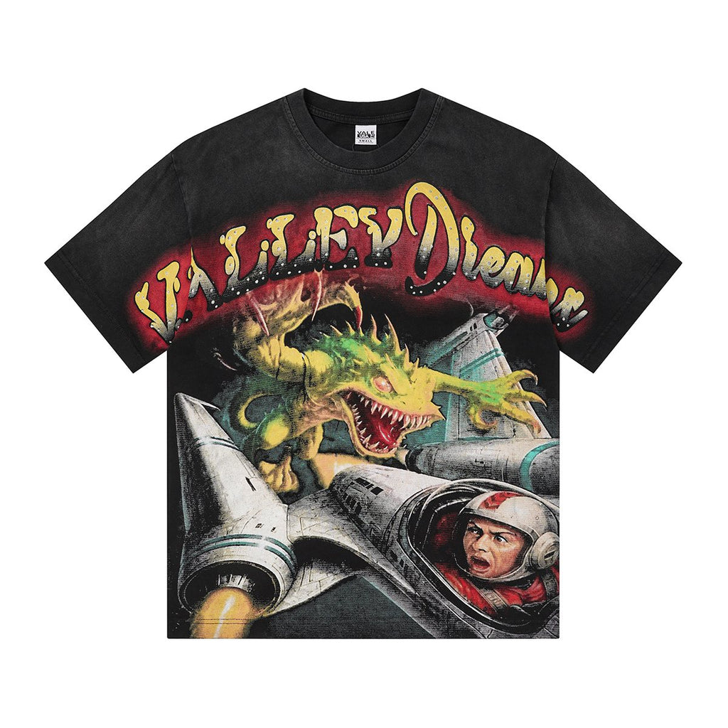 VALLEY Dragon Aircraft Astronaut Graphic T-Shirt — hero