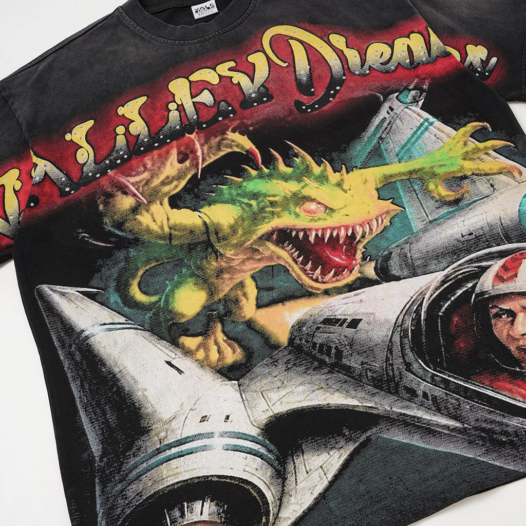 VALLEY Dragon Aircraft Astronaut Graphic T-Shirt — detail