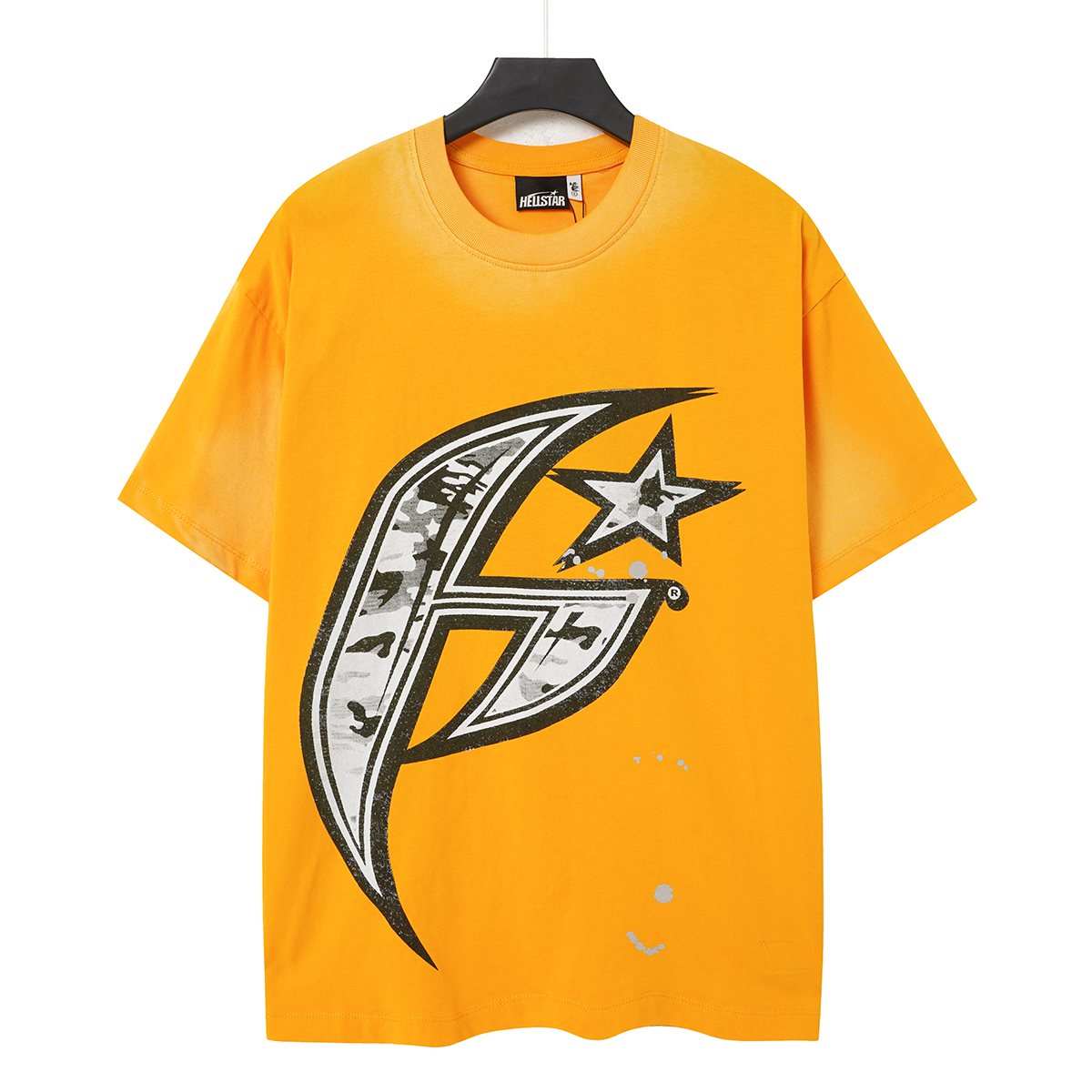 Hellstar No Guts No Glory Yellow Graphic T-Shirt — hero