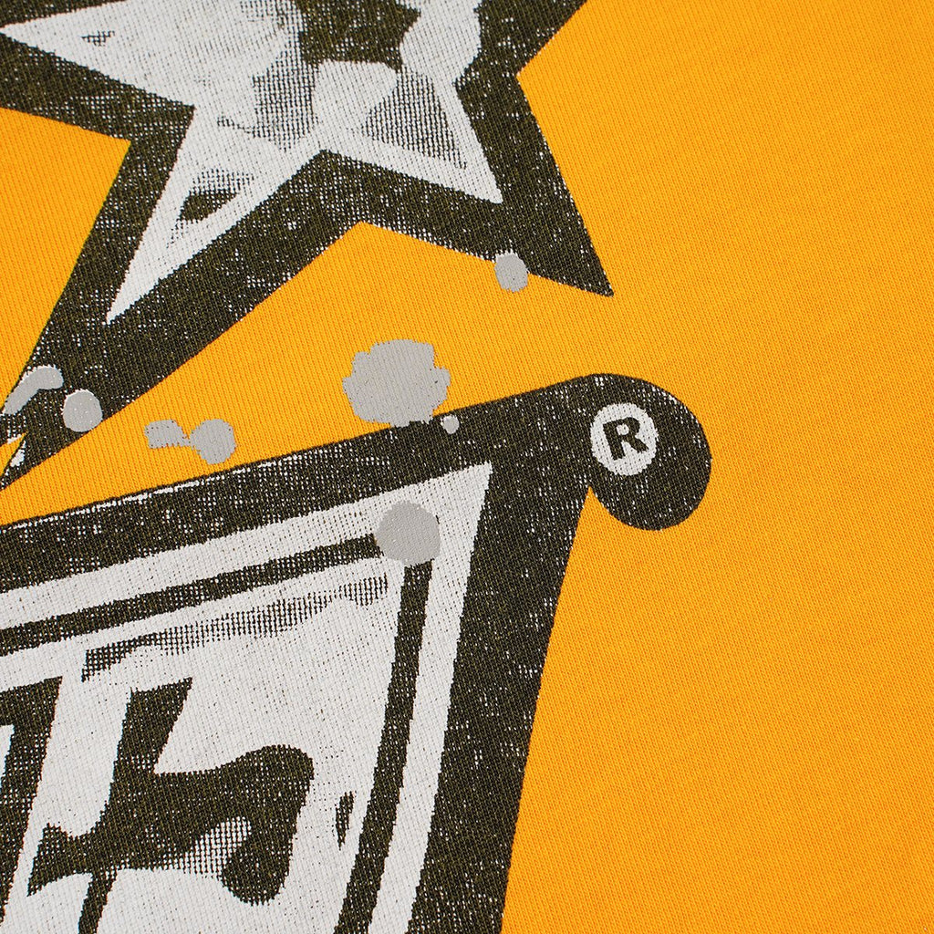 Hellstar No Guts No Glory Yellow Graphic T-Shirt — detail