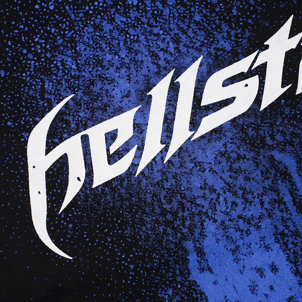 Hellstar STLDOS Blue Spray Graphic T-Shirt — detail