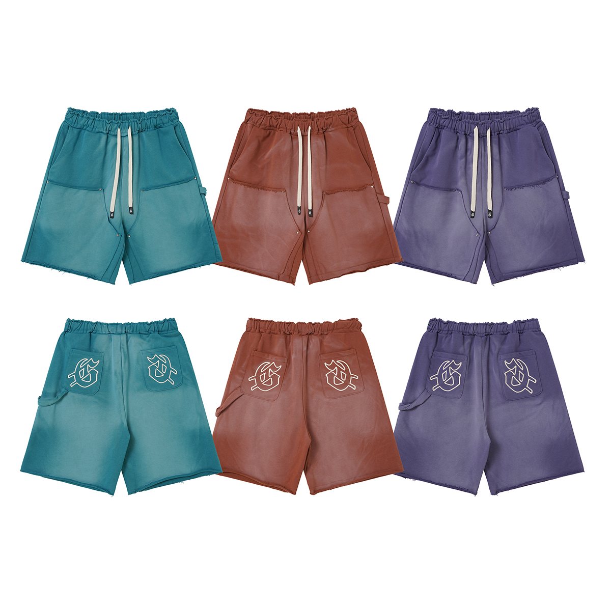 Godspeed Rear Pocket Graphic Cargo Sweat Shorts — comparison