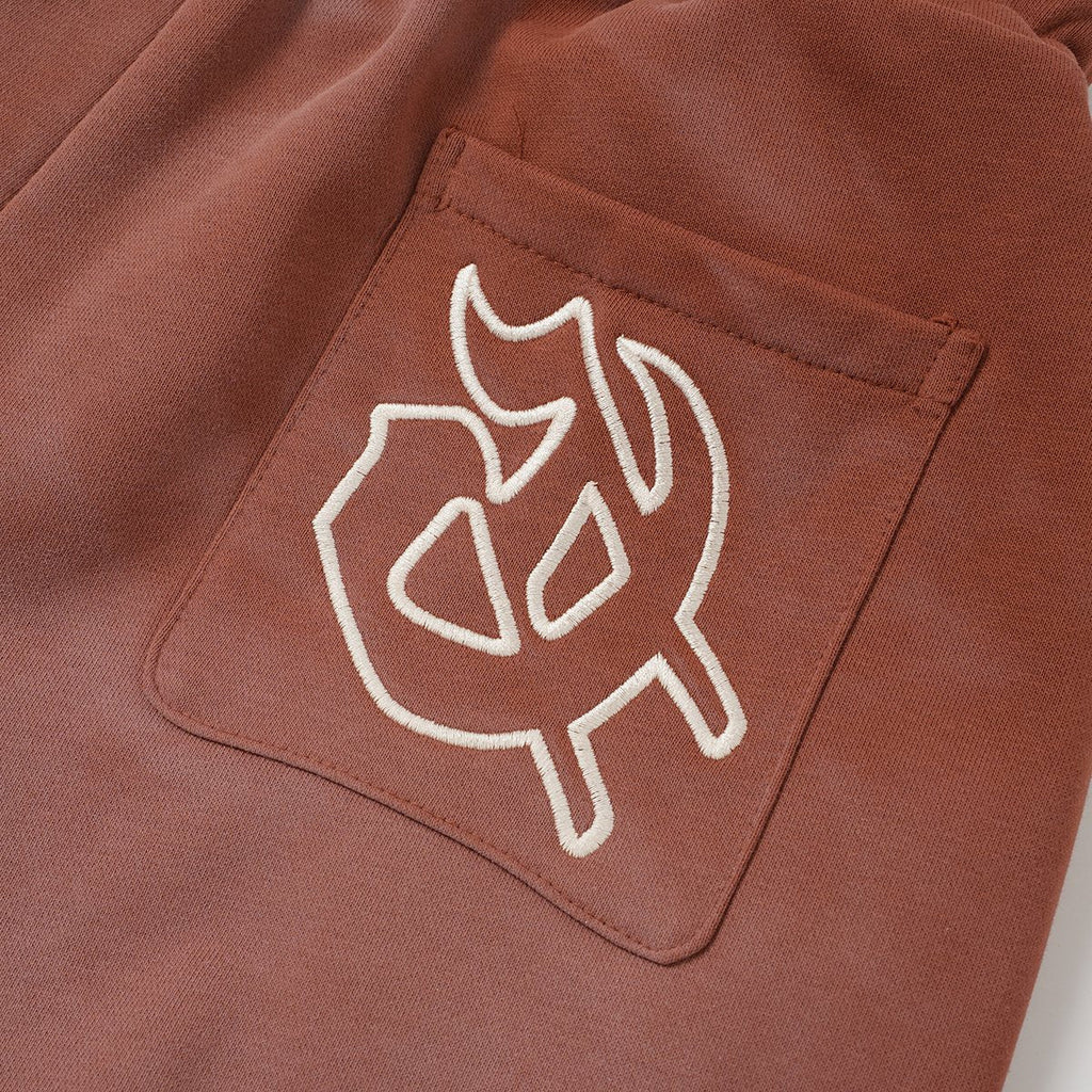 Godspeed Rear Pocket Graphic Cargo Sweat Shorts — detail