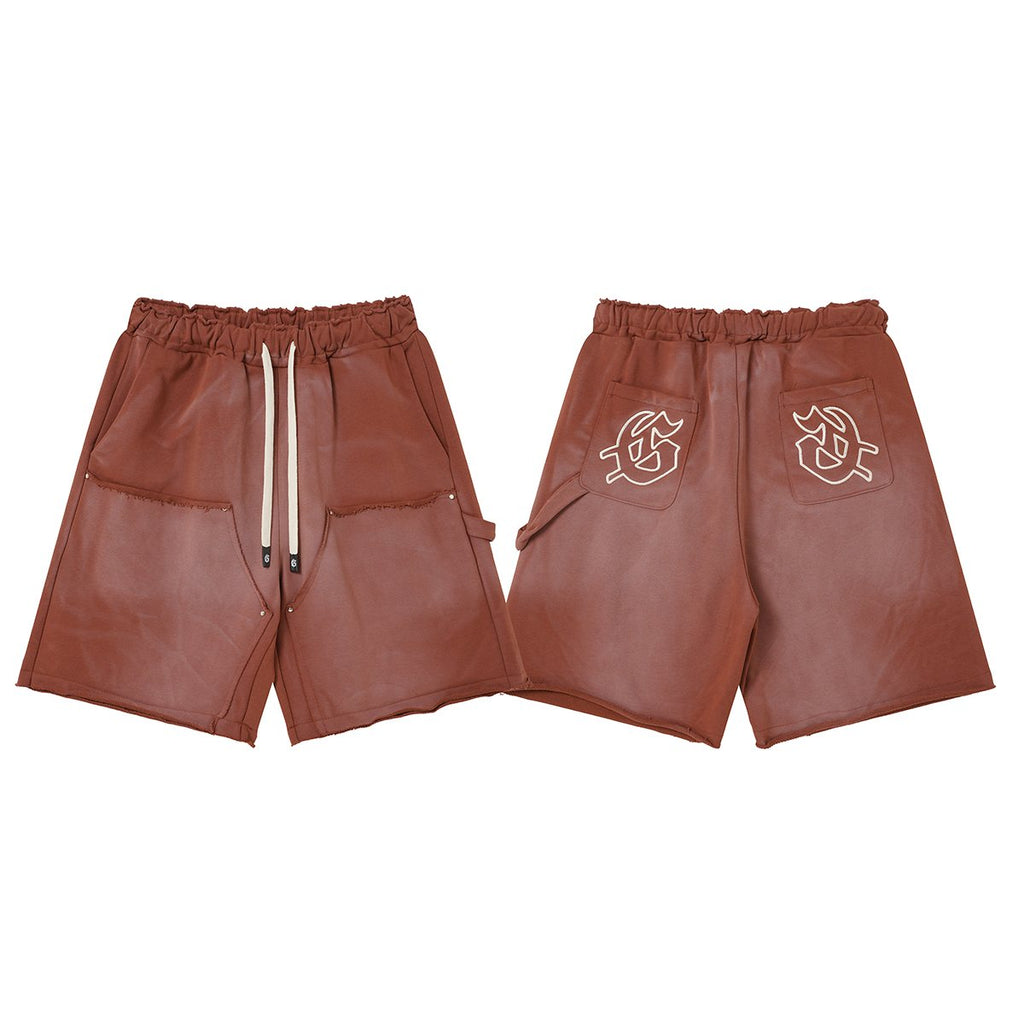 Godspeed Rear Pocket Graphic Cargo Sweat Shorts — front
