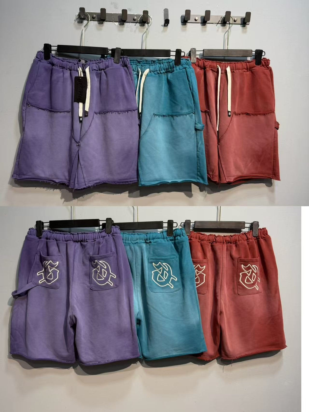 Godspeed Rear Pocket Graphic Cargo Sweat Shorts — comparison