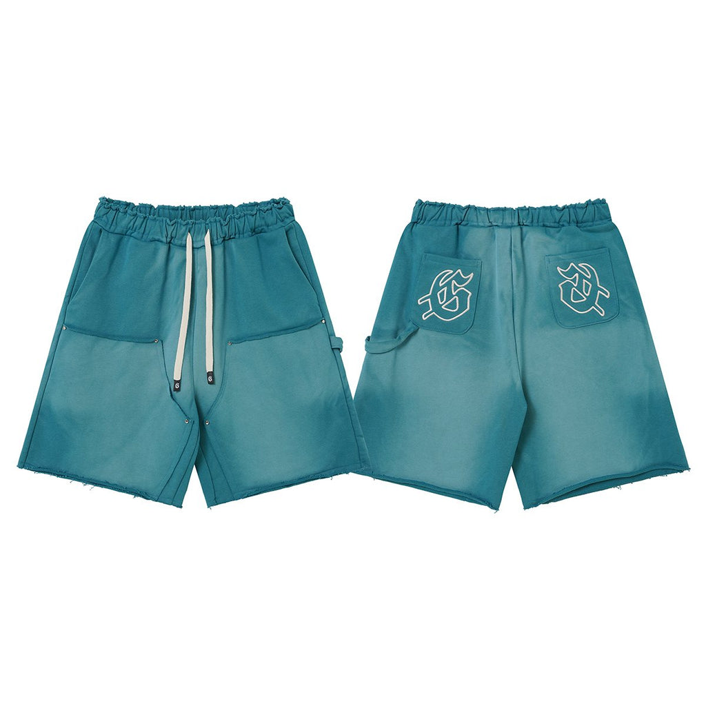 Godspeed Rear Pocket Graphic Cargo Sweat Shorts — front
