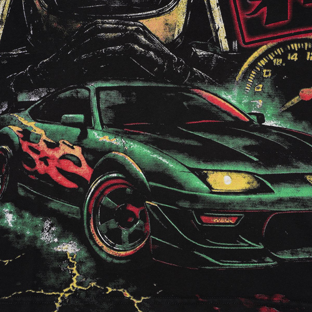 VALLEY 14 Racing Car Graphic T-Shirt — detail