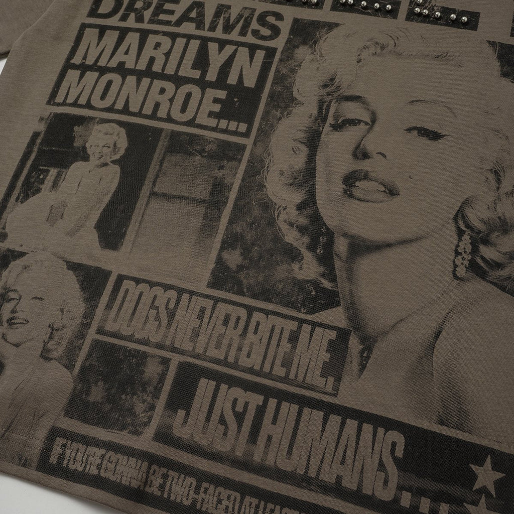 VALLEY Marilyn Monroe Dreams Graphic T-Shirt — detail