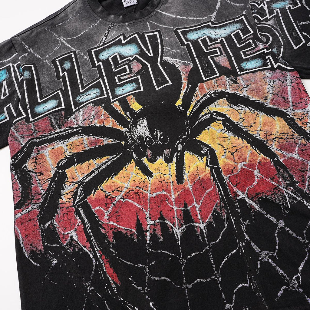 VALLEY Fest Spider Web Graphic T-Shirt — detail
