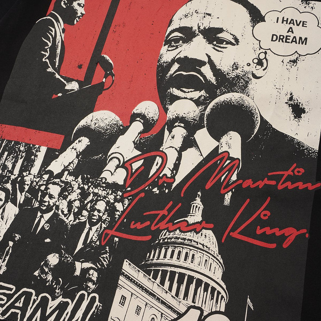 VALLEY I Have a Dream 1963 Graphic T-Shirt - Black — detail