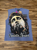 SAINT Tears & Crucifix Graphic Sleeveless T-Shirt — hero