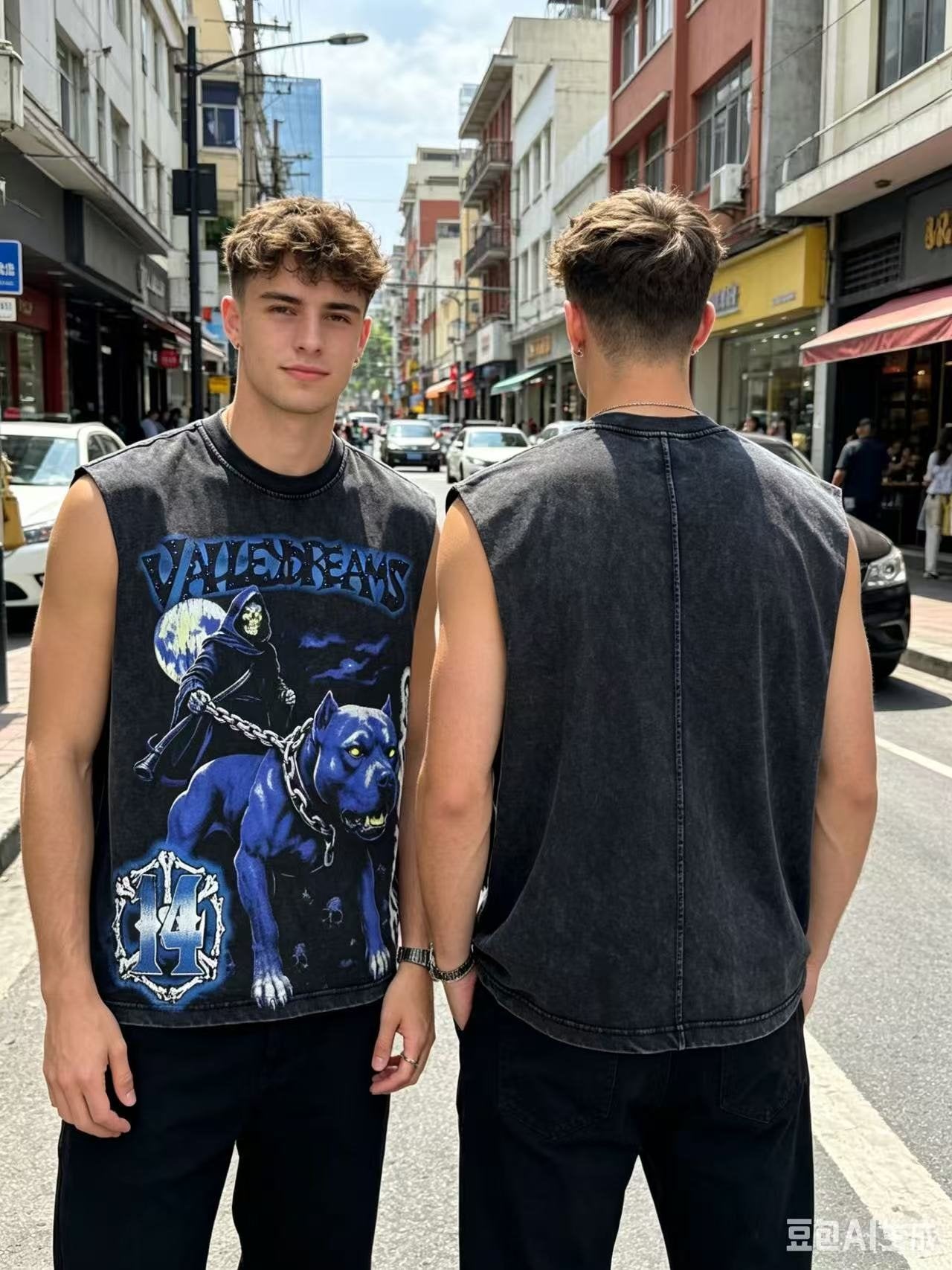 SAINT Valley Graphic Sleeveless T-Shirt — context