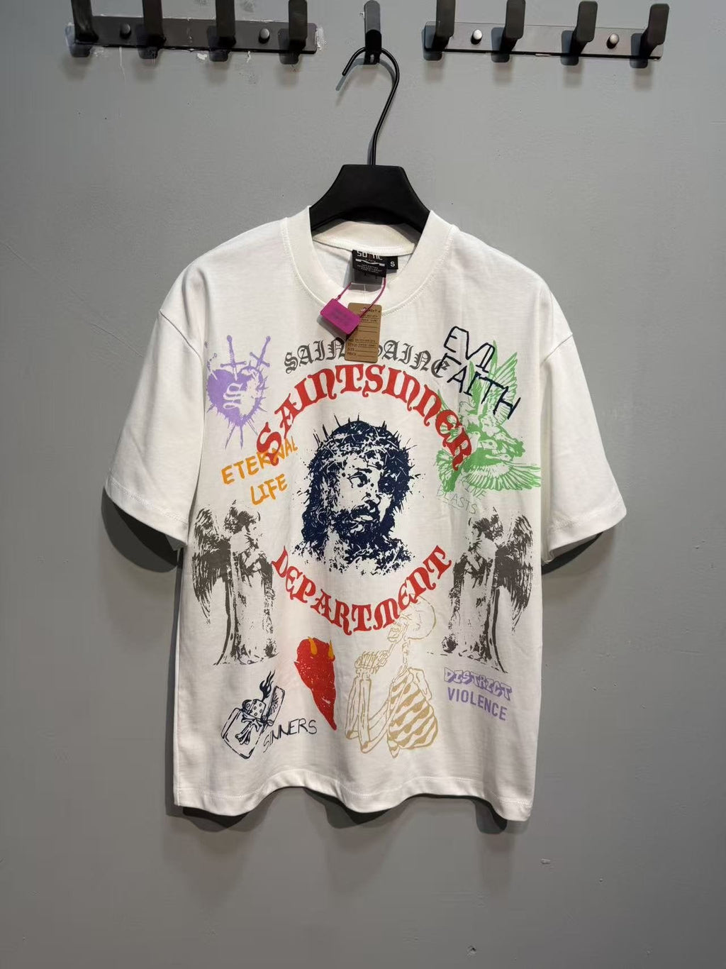 SAINT Multicolor Athletics Graphic T-Shirt — front