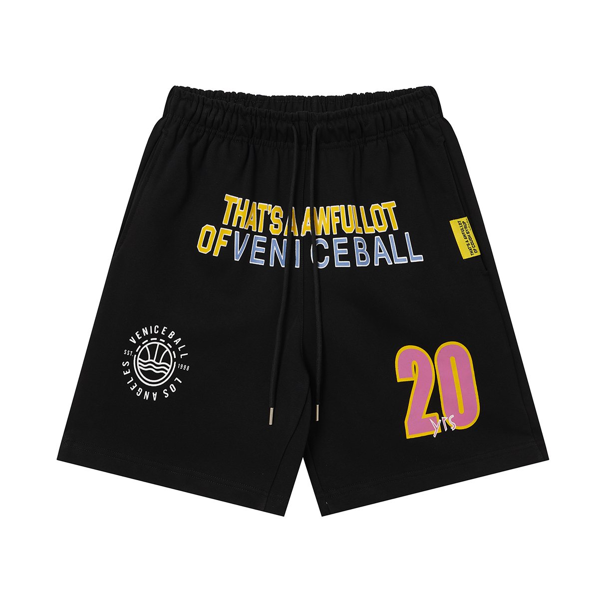 THAT'S A AWFUL LOT OF COUGH SYRUP Venice Ball Graphic Shorts — hero
