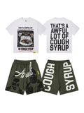 THAT'S A AWFUL LOT OF COUGH SYRUP Photo Graphic Short-Sleeve Set — front