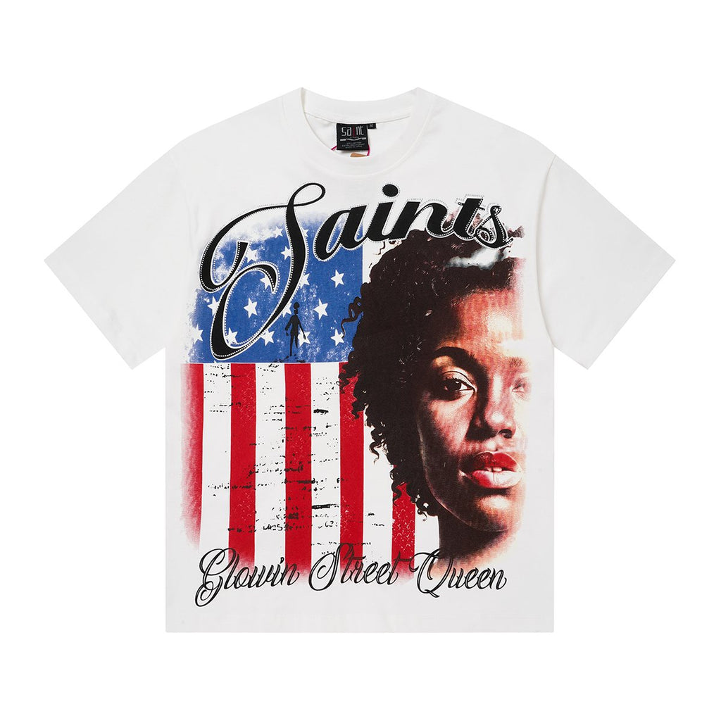 SAINT Glowing Street Queen Graphic T-Shirt — hero