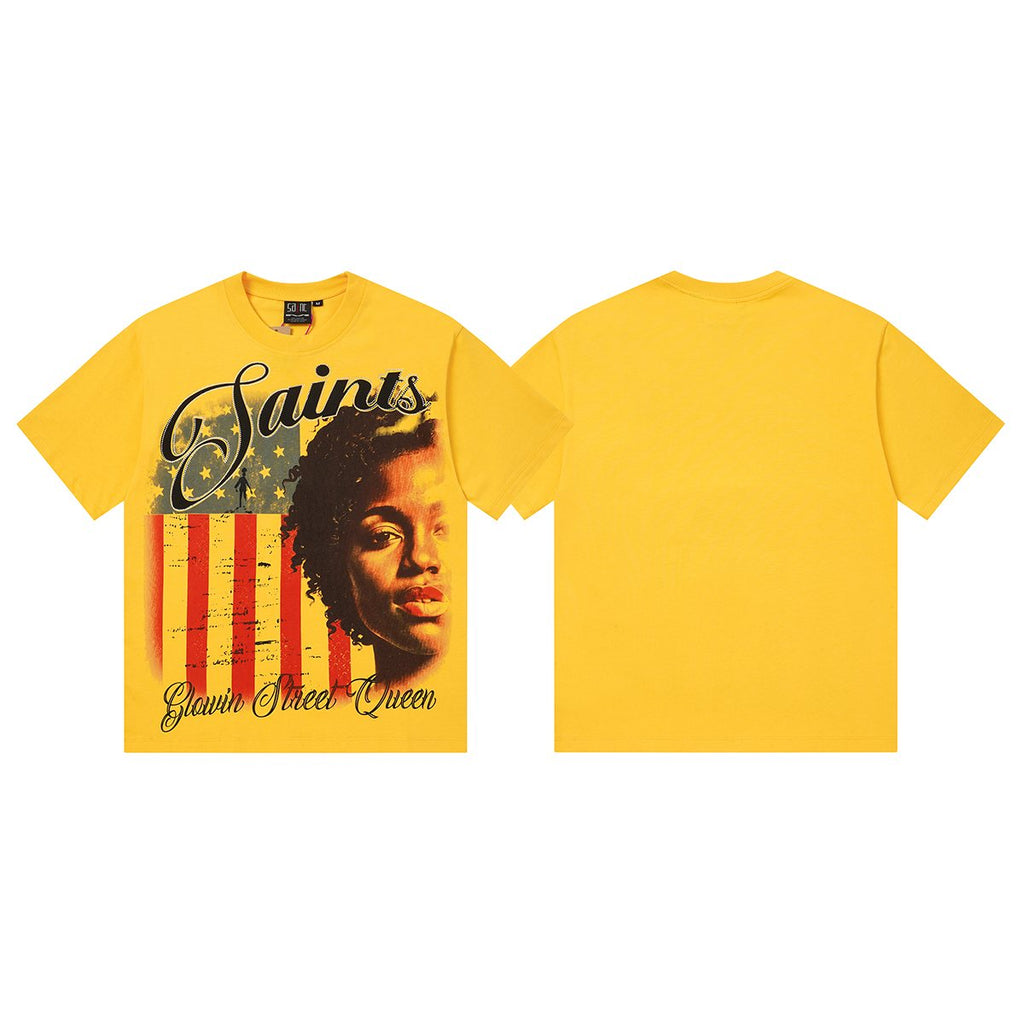 SAINT Glowing Street Queen Graphic T-Shirt — front