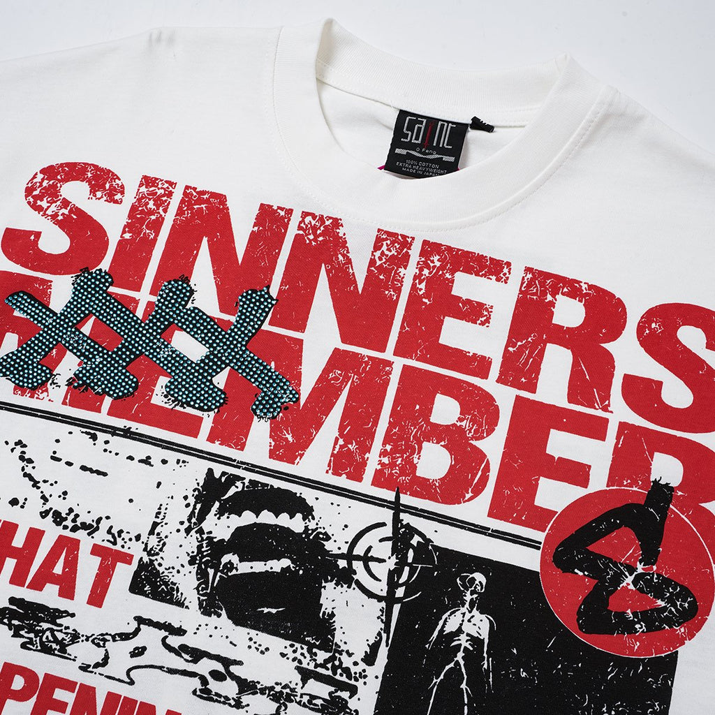 SAINT Skull Graphic Short-Sleeve T-Shirt — detail