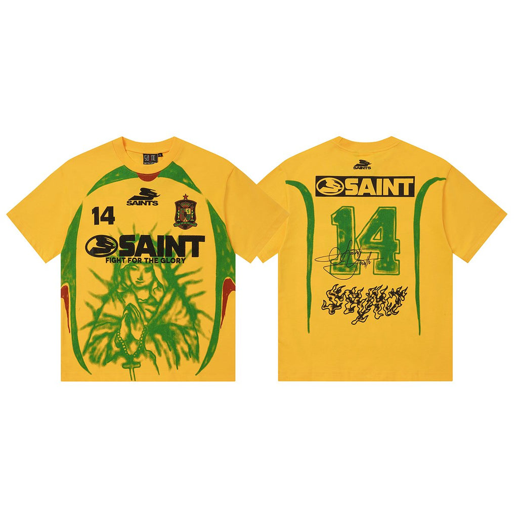 SAINT Rhinestone Number Graphic T-Shirt — hero