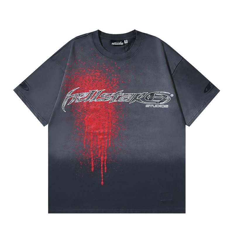 Hellstar Red Splatter Graphic Short-Sleeve T-Shirt — front