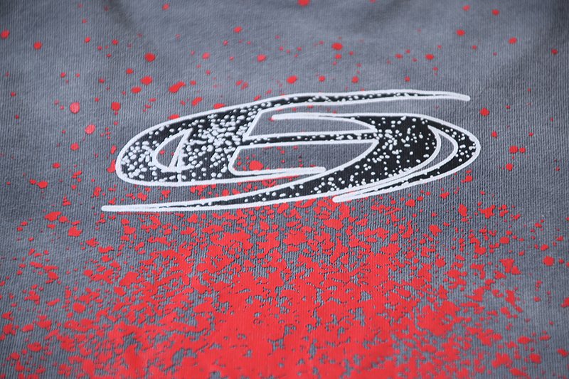 Hellstar Red Splatter Graphic Short-Sleeve T-Shirt — detail