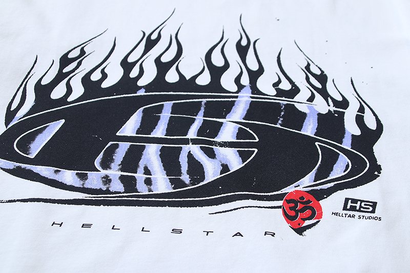 Hellstar Flame Graphic Short-Sleeve T-Shirt — detail