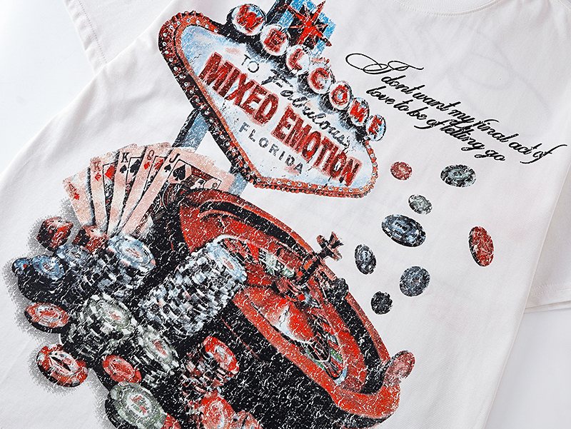 MIXED EMOTION Casino Graphic Short-Sleeve T-Shirt — detail