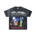 VALE USA Washed Black Rhinestone Graphic T-Shirt — hero