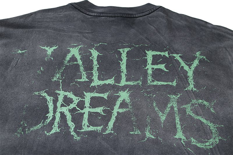 VALE USA Grim Reaper Graphic T-Shirt - Charcoal Black — detail
