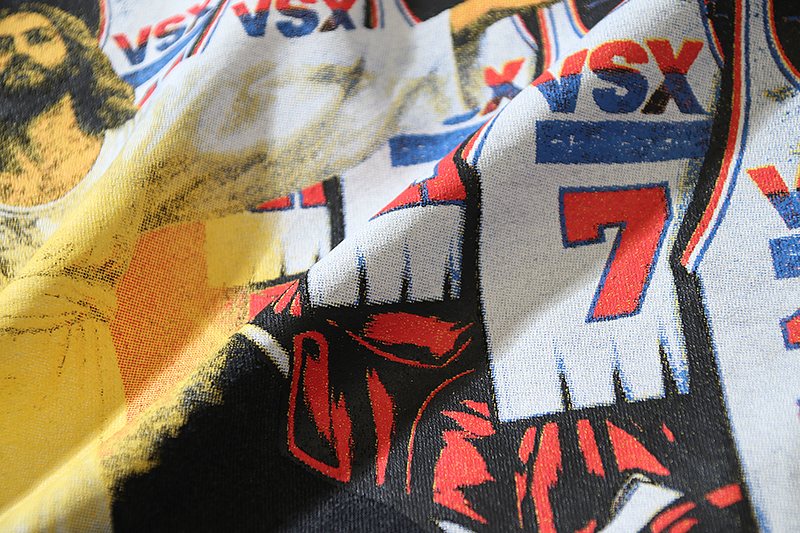 VALE USA Washed Black Sport Graphic T-Shirt — detail