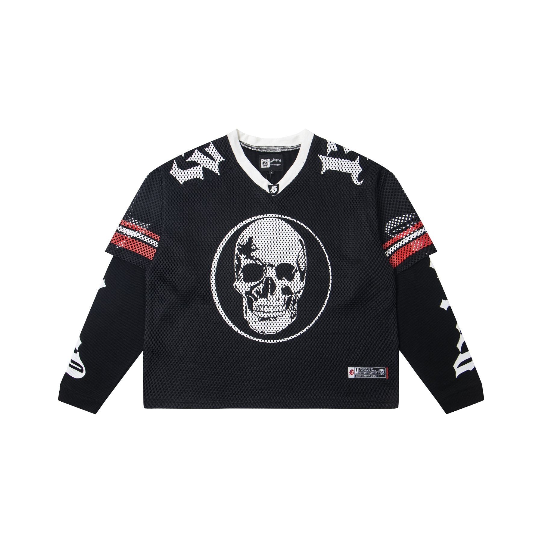 Godspeed Skull K-Back Mesh Long-Sleeve T-Shirt — front