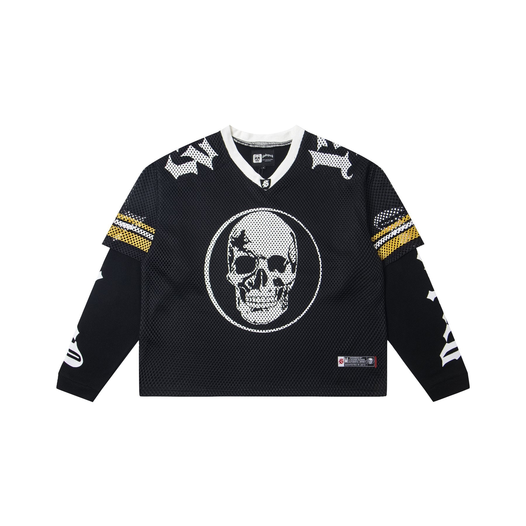 Godspeed Skull K-Back Mesh Long-Sleeve T-Shirt — front