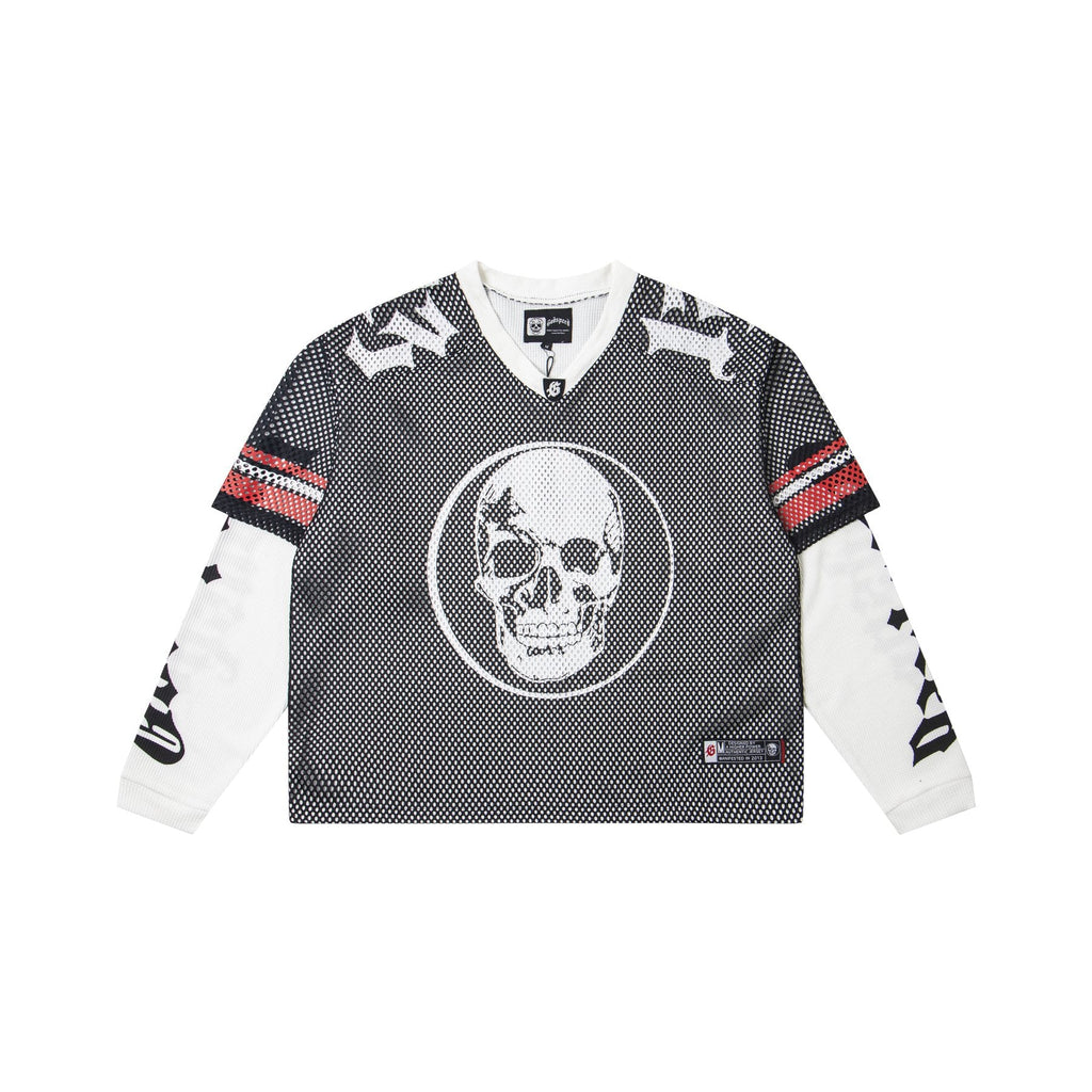 Godspeed Skull K-Back Mesh Long-Sleeve T-Shirt — front