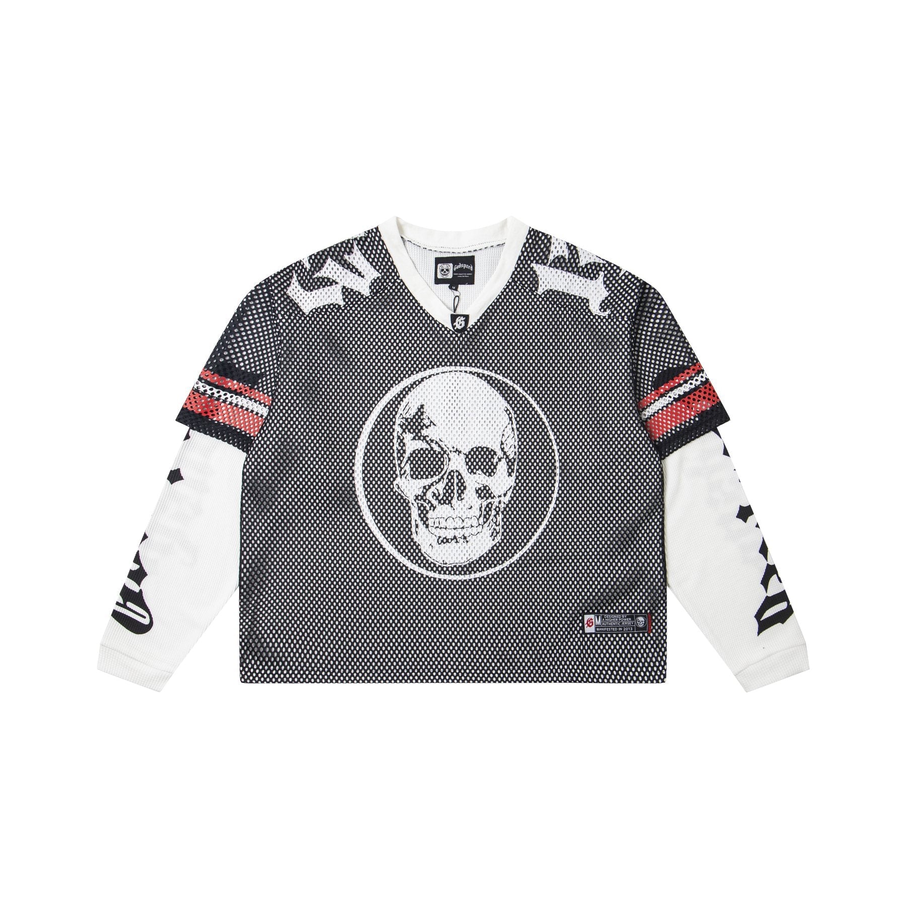 Godspeed Skull K-Back Mesh Long-Sleeve T-Shirt — front