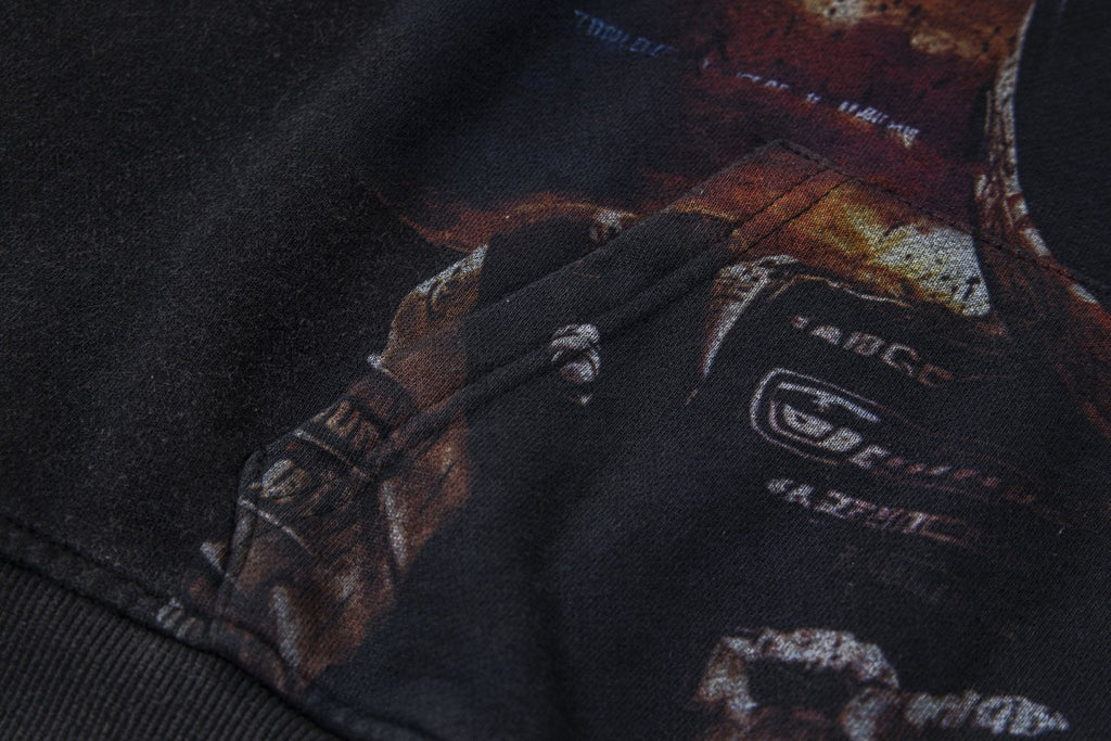 Godspeed Out of Many One Graphic Hoodie — detail