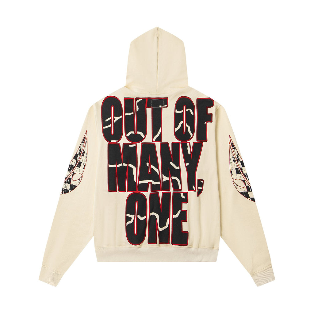 Godspeed Out of Many One Graphic Hoodie — back