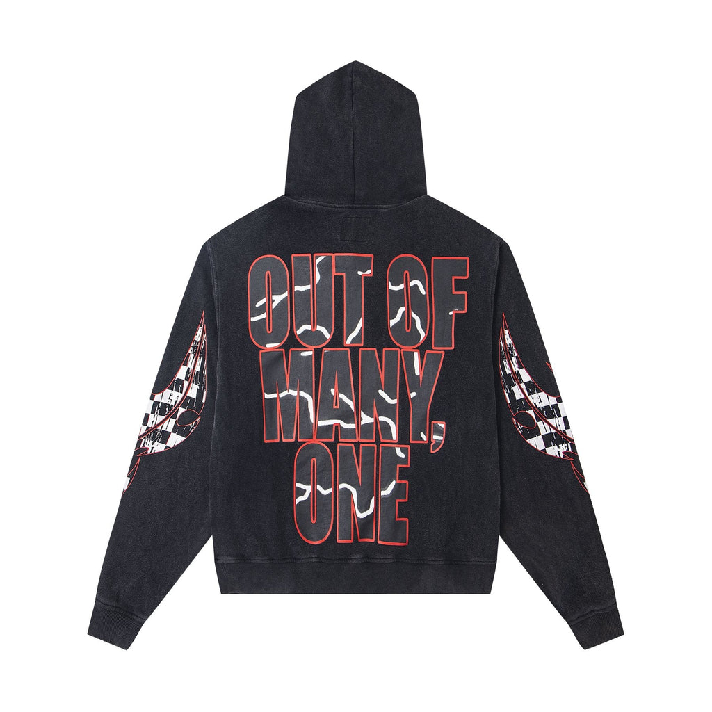 Godspeed Out of Many One Graphic Hoodie — back