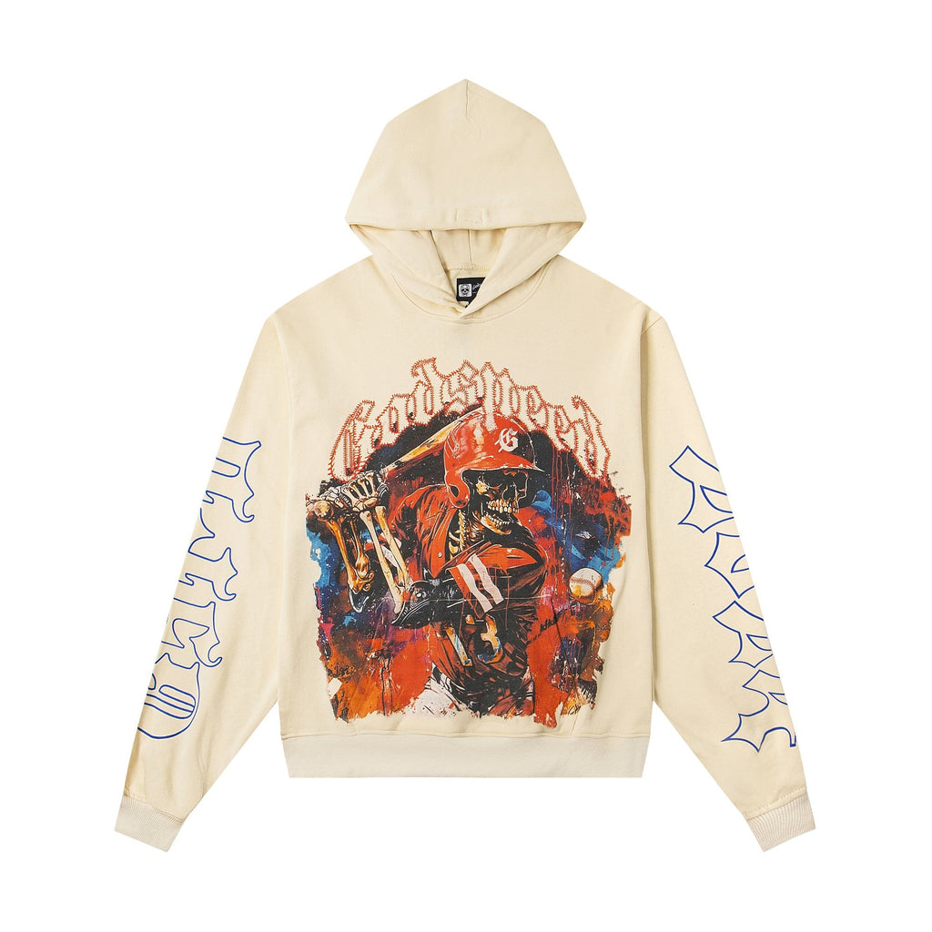 Godspeed E Pluribus Unum Graphic Hoodie - Cream — hero