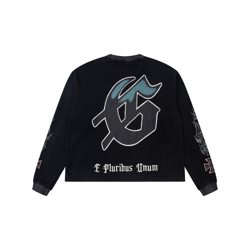Godspeed E Pluribus Unum Graphic Long-Sleeve T-Shirt — back