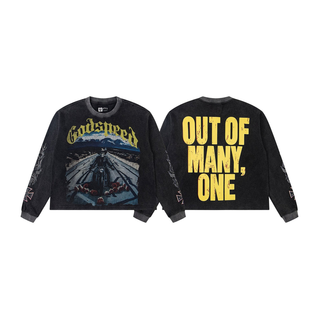 Godspeed Out of Many One Graphic Long-Sleeve T-Shirt — hero